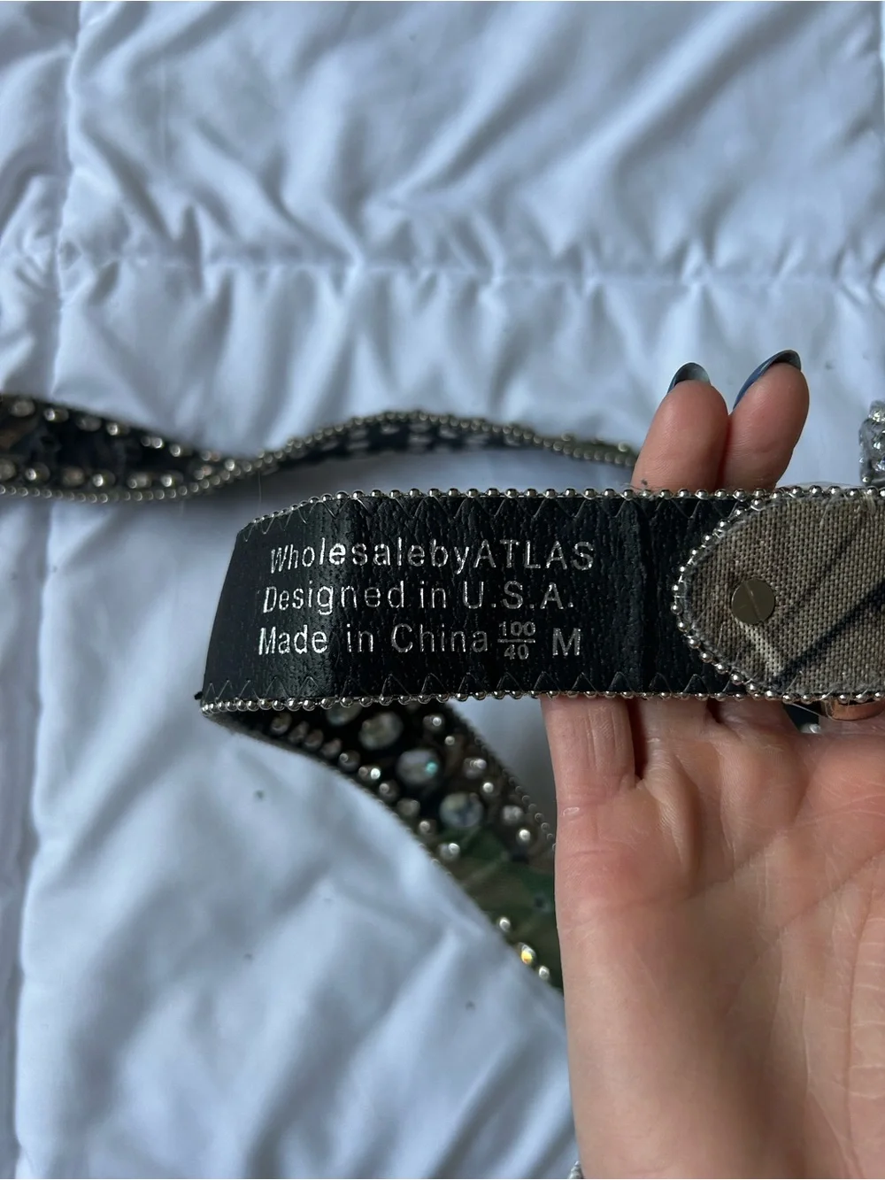 Western Camouflage women’s Belt with Silver Buckle